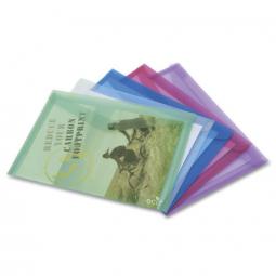 Rapesco Eco Popper Wallet A4 Assorted Colours (Pack 5) 1039