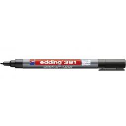 Edding 361 Whiteboard Marker Bullet Tip 1mm Line Black Pack of 10
