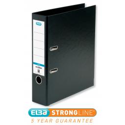 Elba A4 PVC Lever Arch File 70mm Black Single