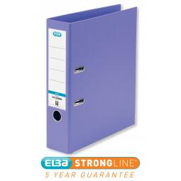 Elba A4 Polypropylene Lever Arch File 70mm Purple Single