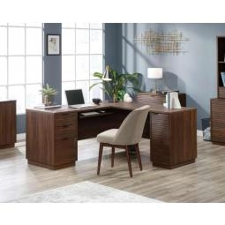 Elstree Home Office L-Shaped Desk Spiced Mahogany 5426914