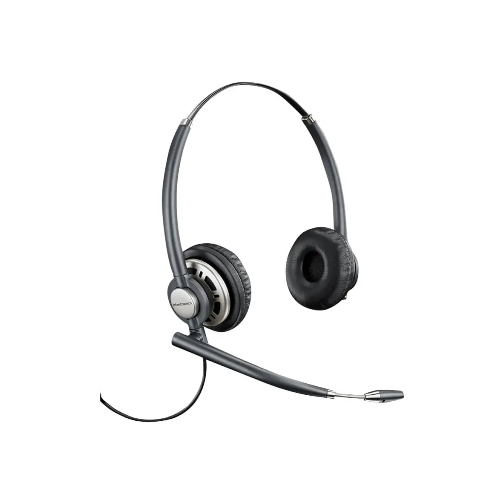 HP Poly EncorePro HW720 Wired Quick Disconnect Noise-Cancelling Binaural Headset