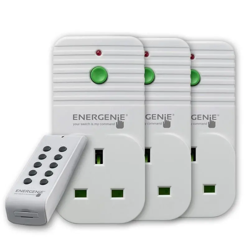 EnerGenie Smart Plugs 3000W 3 Pack White