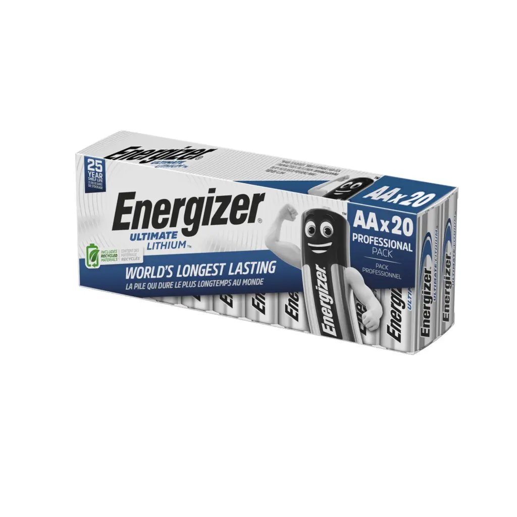 Energizer Lithium AA Battery (Pack 20) - 454727