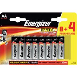 Energizer MAX AA Pack of 8 + 4 Free