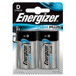 Energizer Max Plus D Pack of 2