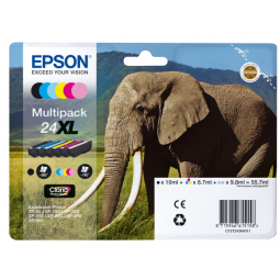 Epson 24XL Elephant CMYKInk Cartridge- C13T24384011