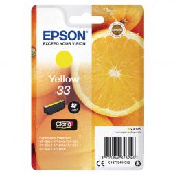 Epson 33 Yellow Inkjet Cartridge C13T33444012