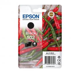 Epson Chillies 503 Black Standard Capacity Ink Cartridge 4.6ml - C13T09Q14010