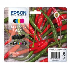 Epson Chillies 503 Standard Capacity BCMY Multi Pack Ink Cartridge 14.5ml - C13T09Q64010