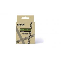 Epson LK-6GBJ Black on Matte GreenTape Cartridge 24mm - C53S672079