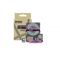 Epson LK-4UBP Black on Purple Tape Cartridge 12mm - C53S672101