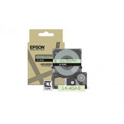 Epson LK-4GAS Gray on Soft Green Tape Cartridge 12mm - C53S672105
