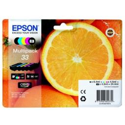 Epson Multipack 33 Non-Tagged Inkjet Cartridges CMYKPhK (Pack of 5) C13T33374011