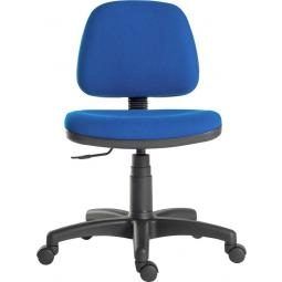 Ergo Blaster Medium Back Fabric Operator Office Chair with Fixed Arms Blue - 1100BLU/0288