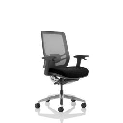 Ergo Click Chair Black Fabric Seat Black Mesh Back OP000250