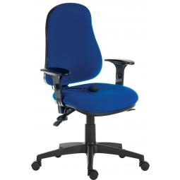 Ergo High Back Fabric Operator Office Chair with Arms Blue 9500AIRBLUE/0270