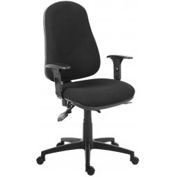 Ergo Comfort High Back Fabric Ergonomic Operator Office Chair with Arms Black - 9500BLK/0270