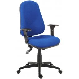 Ergo Comfort High Back Fabric Ergonomic Operator Office Chair with Arms Blue - 9500BLU/0270