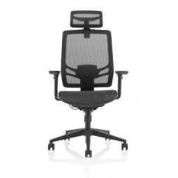 Ergo Twist Chair Black Mesh Seat Mesh Back with Headrest KC0299