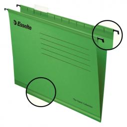 Esselte Classic Suspension File Foolscap Green Pack of 25