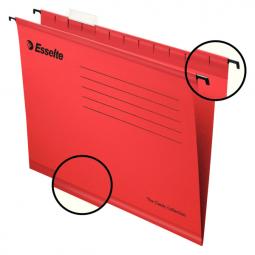 Esselte Classic Suspension File Foolscap Red Pack of 25