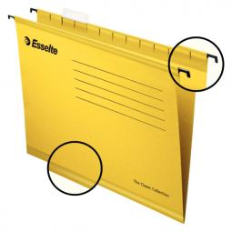 Esselte Classic Suspension File Foolscap Yellow Pack of 25