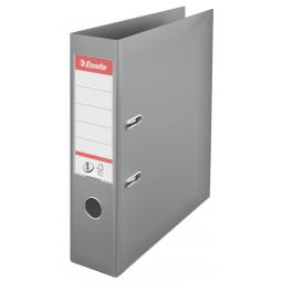 Esselte PVC Lever Arch File 70mm A4 Grey Pack of 10