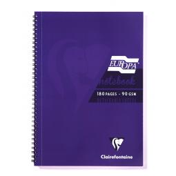 Europa A4 Sidebound Notebook Purple 5803Z Pack of 5