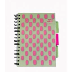 Europa Splash A5 Project Book Wirebound 200 Micro Perforated Pages 80gsm FSC Ruled Paper Punched 4 Holes Pink (Pack 3) - EU1509Z