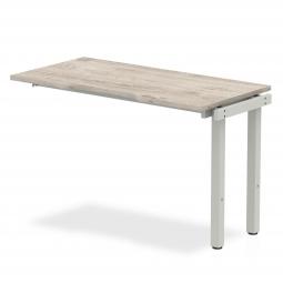 Dynamic Evolve Plus 1200mm Single Row Extension Kit Grey Oak Top Silver Frame BE783