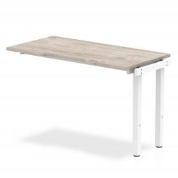 Dynamic Evolve Plus 1200mm Single Row Extension Kit Grey Oak Top White Frame BE784