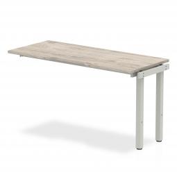 Dynamic Evolve Plus 1400mm Single Row Extension Kit Grey Oak Top Silver Frame BE785