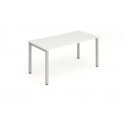 Evolve Plus 1200mm Single Starter Desk White Top Silver Frame BE136