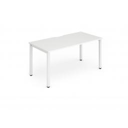 Evolve Plus 1200mm Single Starter Desk White Top White Frame BE116