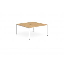 Evolve Plus 1400mm Back to Back 2 Person Desk Beech Top BE153