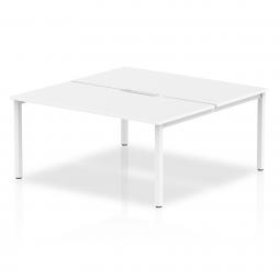 Evolve Plus 1600mm Back to Back 2 Person Desk White Top BE146