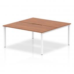 Evolve Plus 1600mm Back to Back 2 Person Desk Walnut Top BE147