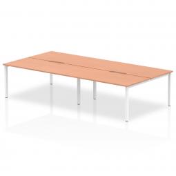 Evolve Plus 1600mm B2B 4 Person Desk Beech Top BE228