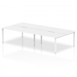 Evolve Plus 1600mm B2B 4 Person Desk White Top BE226