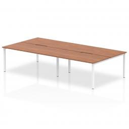 Evolve Plus 1600mm B2B 4 Person Desk Walnut Top BE227