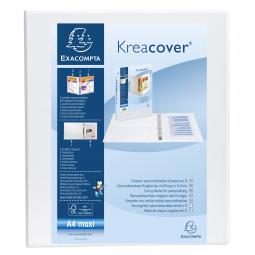 Exacompta Kreacover Presentation Binder 2D 25mm A4 White Pack of 10