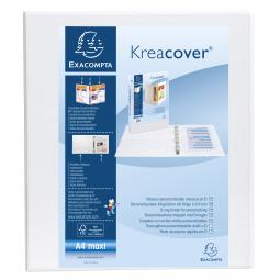 Exacompta Kreacover Presentation Binder 2D 40mm A4 White Pack of 10