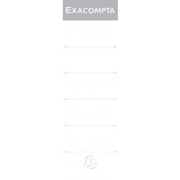 Exacompta Lever Arch File Spine Labels 80mm Spine White (Pack 10)