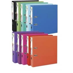 Exacompta PremTouch Polypropylene Lever Arch File A4 Maxi 80mm Spine Assorted Colours (Pack 10) - 53374E