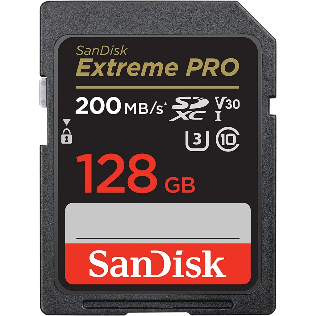 SanDisk Extreme PRO 128GB SDXC UHS-I Class 10 Memory Card