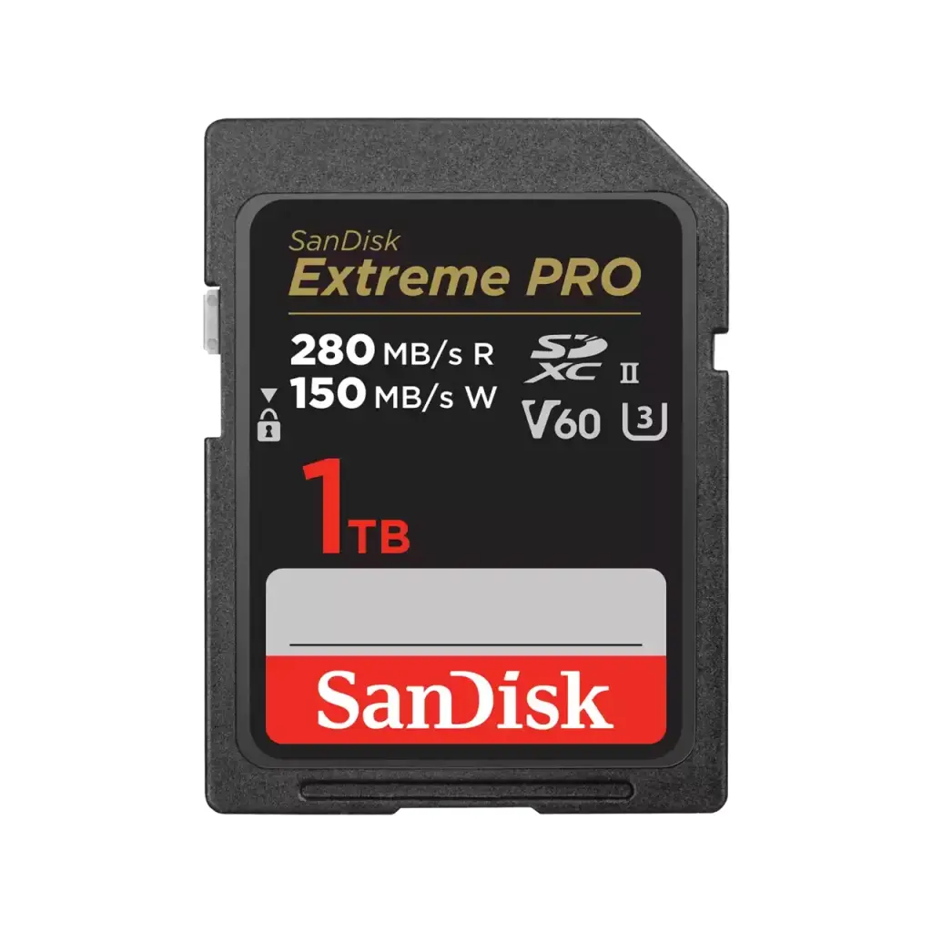 SanDisk Extreme PRO 1TB Class 10 UHS-II U3 V60 SDXC Memory Card