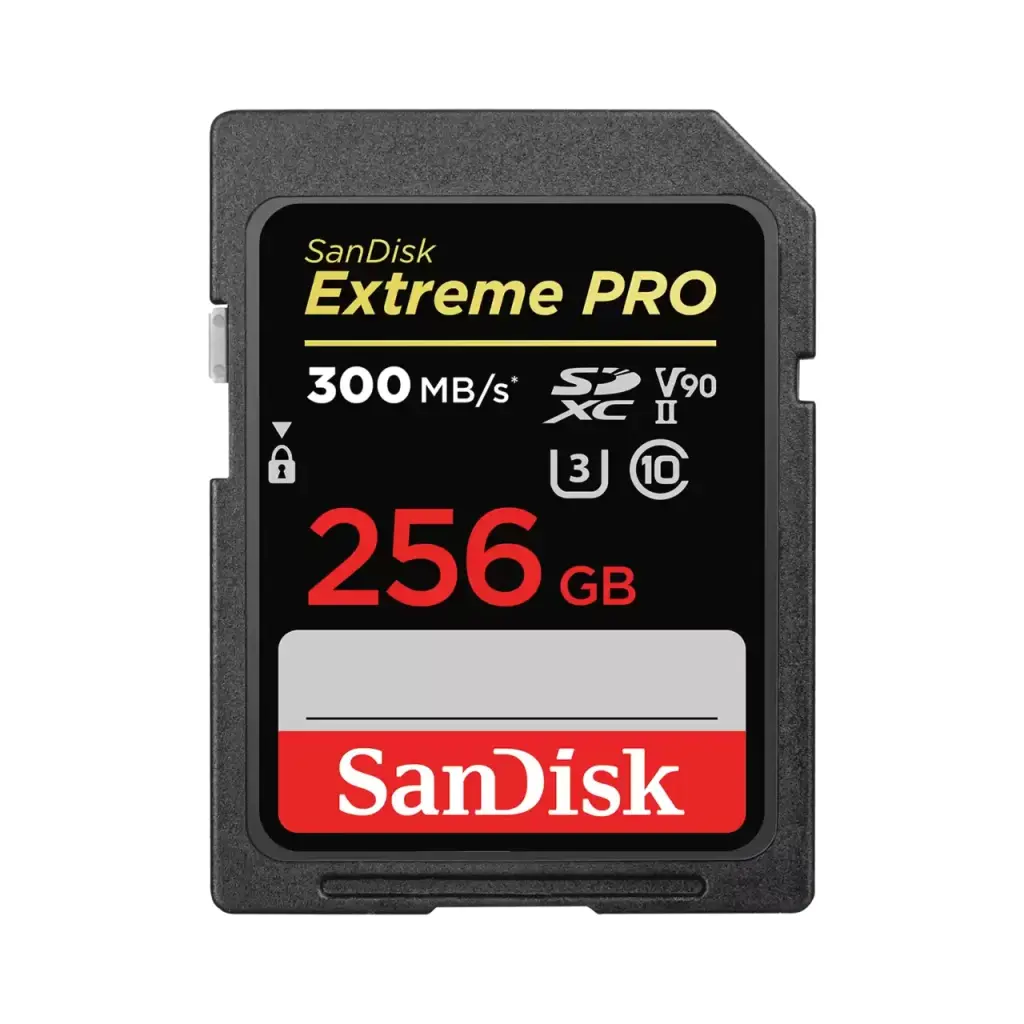 SanDisk Extreme PRO 256GB UHS-II Class 10 SD Card