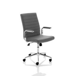 Ezra Executive Leather Chair Grey EX000245