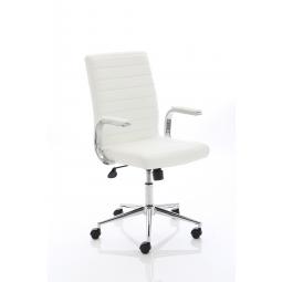 Ezra Executive White Leather Chair EX000189